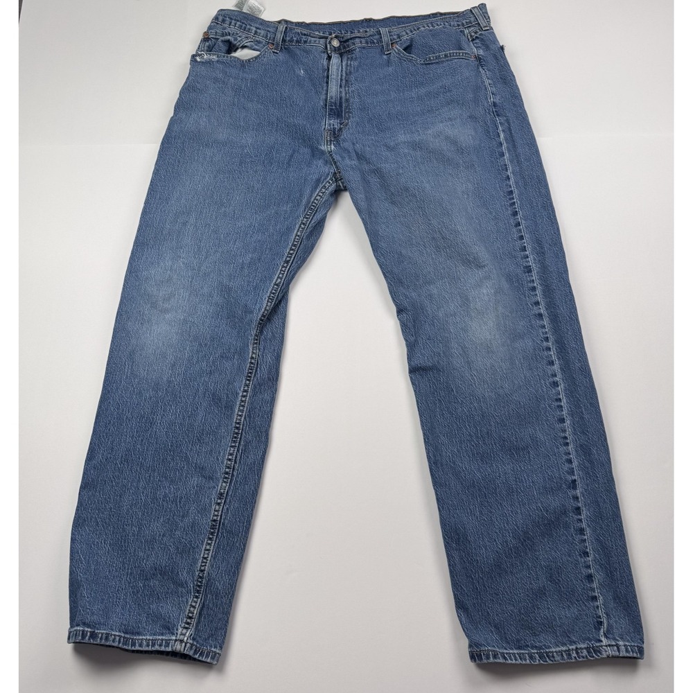 Levis 505 Jeans Mens 40x30 (38x28) Blue Straight Leg Classic Fit Medium Wash